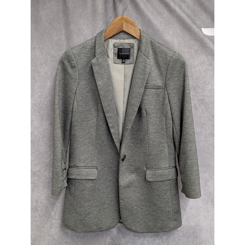 The Limited Gray knit Blazer Women Size Small